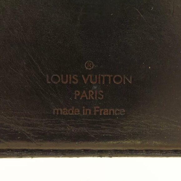 Louis Vuitton Two Folded Wallet Utah Uta Leather Authentic Used T19733 - Picture 5 of 10